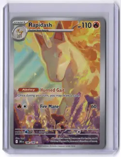 Rapidash - 189/182 Illustration Rare Holo NM Pokemon SV10: Destined Rivals - Image 1