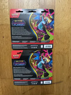 Pokemon TCG - Phantasmal Flames Triple Blister Pack (Sneasel & Weavile) - Bundle - Image 1