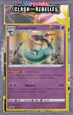 Lanssorien Holo -EB02:Clash des Rebelles- 091/192 -Carte Pokemon Neuve Francaise - Image 1