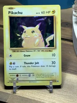 Pokemon Pikachu - 35/108 (Cracked Ice Holo) Holo Rare Deck Exclusives 035/10 MP - Image 1
