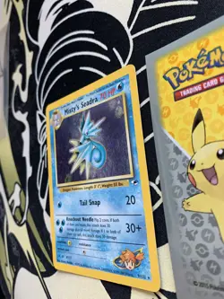 Pokemon Misty’s Seadra #9/132 Unlimited Holo Rare 2000 Gym Heroes 011 💎NM +💎 - Image 2