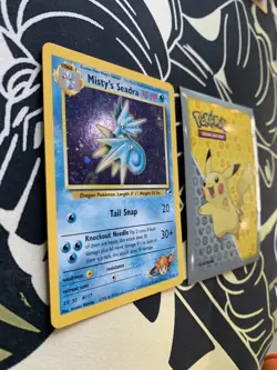 Pokemon Misty’s Seadra #9/132 Unlimited Holo Rare 2000 Gym Heroes 011 💎NM +💎 - Image 3