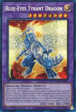 [Prismatic Secret Rare] YuGiOh - Blue Eyes Tyrant Dragon NM/M MP23-EN019 1st Ed - Image 1