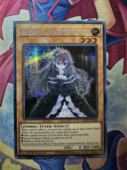 Ghost Belle & Haunted Mansion MP22-EN258 Prismatic Secret Rare 1st Ed Yugioh TCG - Image 1
