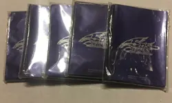 Yugioh 5D's 40-count Sleeves, Purple, Lot Of 5 Packs For 200 Sleeves For TCG CCG - Image 1