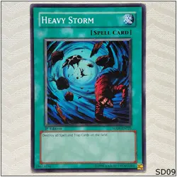 Heavy Storm - SD09-EN025 - Common 1st Edition Yugioh - Image 1