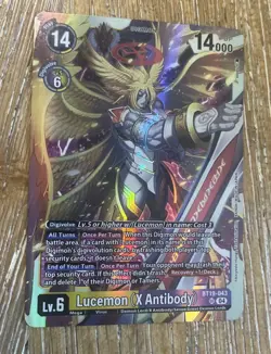 Digimon Card Game BT19-043 Lucemon X Antibody (SR Super Rare) Cross Evolution [B - Image 1
