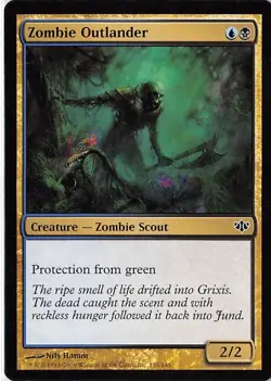 Zombie Outlander *PLAYSET* Magic MtG x4 Conflux SP - Image 1