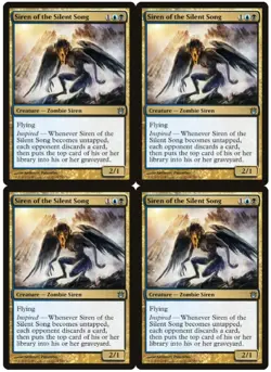 MTG Siren of the Silent Song x4 Born of the Gods Uncommon NM Playset - Image 1