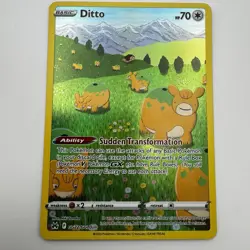 Pokemon TCG Ditto GG22/GG70 SWSH Crown Zenith Galarian Gallery Full Art NM - Image 1