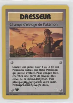 Pokemon Breeder Fields French 1st Ed. Neo Revelation #62 2001 - Image 1