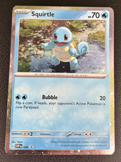 Squirtle SVP048 Cosmos Holo Black Star Promo Scarlet & Violet Pokemon TCG - Image 1