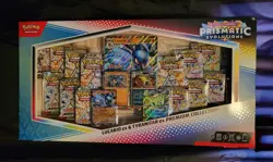 Prismatic Evolutions Lucario Ex & Tyranitar Ex Premium Collection 2025 Pokemon - Image 1