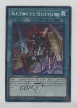 Unauthorized Reactivation 1st Ed. YuGiOh Mechanized Madness Structure Deck - Image 1