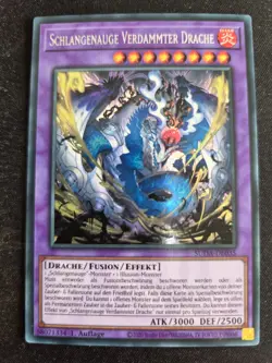 Yu-Gi-Oh! SUDA-DE035 Schlangenauge Verdammter Drache Secret Rare NM 1st - Image 1