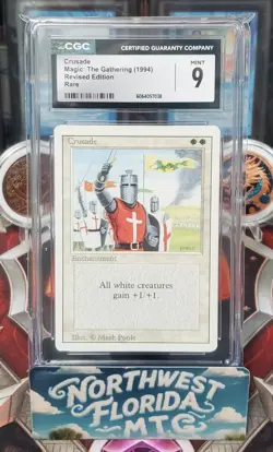 Graded MTG Card - CGC Mint 9 - 3rd Edition (Revised) - Crusade - Image 1