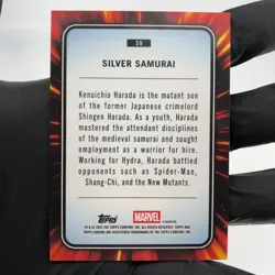 Marvel Card Silver Samurai 59 Red Wave /5 Alpha Topps Chrome 2025 [NM] - Image 3