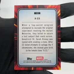 Marvel Card X-23 122 Green Blue /199 Topps Chrome 2025 [NM] - Image 3