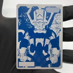 Marvel Card Galactus 22 Cyan Printing Plate Infinity Allegiance Upper Deck [NM] - Image 2