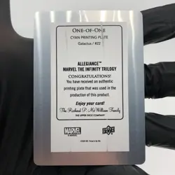 Marvel Card Galactus 22 Cyan Printing Plate Infinity Allegiance Upper Deck [NM] - Image 3
