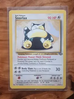 Pokemon TCG Snorlax Jungle Card 27/64 Unlimited Rare, Condition, Non-Holo - Image 1