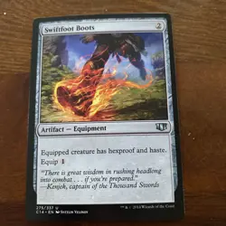 MTG Swiftfoot Boots Commander 2014 Regular Tcg Card - Image 1