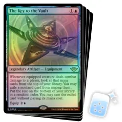 FOIL THE KEY TO THE VAULT X4 Outlaws Of Thunder Junction OTJ Magic MTG MINT CARD - Image 1