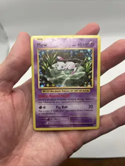 HOLO BLEED ERROR - Mew 53/108 XY Evolutions Holo Rare Pokemon TCG Card Lily Pad - Image 3