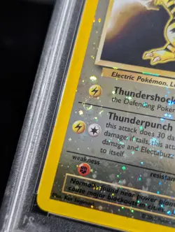 PSA 8 Electabuzz Best of Game Reverse Holo Promo 1 Pokemon TCG Card Graded SWIRL - Image 3