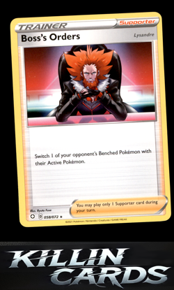 Boss's Orders - 058/072 058/072 Pokemon Holo Rare Deck Exclusives Card NM - Image 1