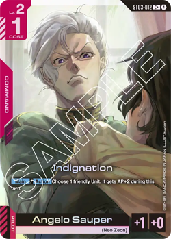 Gundam Card Game - Indignation (ST03-012) - C+ Alt Art - English - Image 1