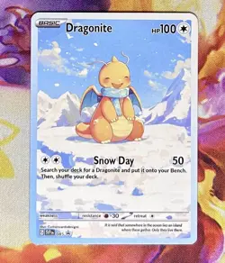 Dragonite Snow day - Pokemon Card Collectable Gift Display - Image 1