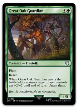 Great Oak Guardian #247 (NM) Lord of the Rings LTC Magic MTG - Image 1