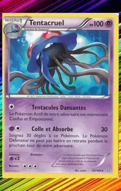 Tentacruel - XY5:Primo Choc - 72/160 - Carte Pokemon Neuve Francaise - Image 1