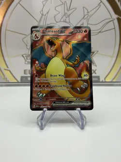 2023 Pokemon Charizard ex Ultra Rare holo 183/165 SV 151 English Near Mint - Image 1