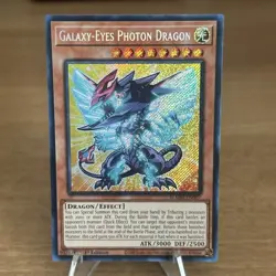 Yugioh TCG Galaxy-Eyes Photon Dragon BLMM-EN007 Secret Rare 1st Edition - Image 1