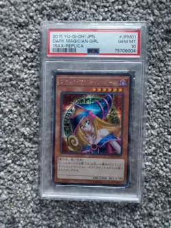2015 Yugioh Dark Magician Girl Japanese 15AX-JPM01 PSA 10 GEM MINT - Image 1