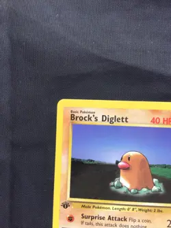 Pokemon Cards: Gym Challenge 1st Edition Common: Brock's Diglett 67/132 - Image 2