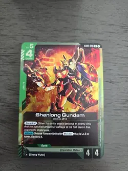 Shenlong Gundam Foil - GD01-029 R NM - Gundam TCG Card Game - Image 1