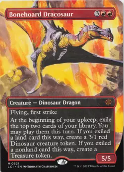 Bonehoard Dracosaur (Borderless) M The Lost Caverns of Ixalan 321 - LP MTG - Image 1