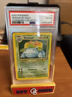 2002 POKEMON LEGENDARY COLLECTION #18 VENUSAUR-HOLO PSA 4 - Image 1