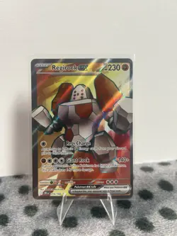 Pokemon Destined Rivals - Regirock Ex - 214/182 - Illustration Art Rare - M/NM - Image 1