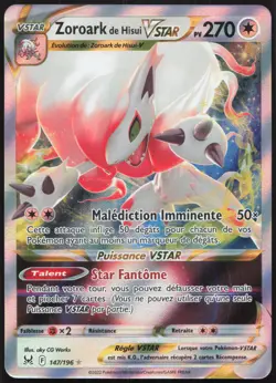 Carte Pokemon Zoroark de Hisui-VSTAR 147/196 Origine Perdue Francais - Image 1