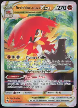 Carte Pokemon Archeduc de Hisui-VSTAR 084/189 Astres Radieux Francais - Image 1
