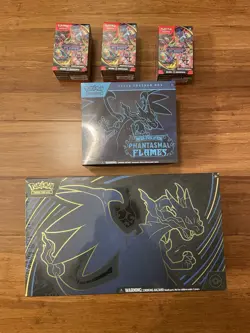Pokemon Phantasmal Flames Bundle UPC, ETB, Booster Bundle READ DESCRIPTION - Image 1