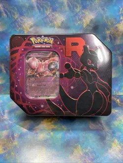 Pokemon TCG Team Rocket Mewtwo Destined Rivals Tin Brand New Factory Sealed - Image 1