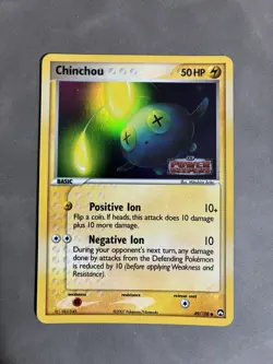 2007 Pokemon EX Power Keepers Chinchou Reverse Holo #49/108 - Image 1