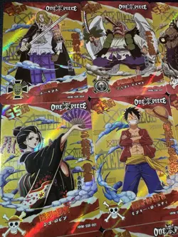 One Piece Set of 18 Collectible Character Anime SSR Cards CCG Luffy Nami - Image 2