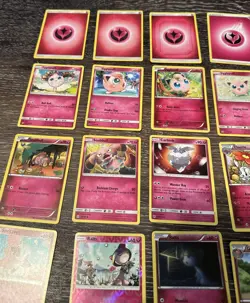 40 LOT Pokemon Cards DISCONTINUED FAIRY PINK Lot 3 Holos Rare TCG ALL DIFFERENT - Image 2