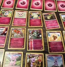 40 LOT Pokemon Cards DISCONTINUED FAIRY PINK Lot 3 Holos Rare TCG ALL DIFFERENT - Image 3